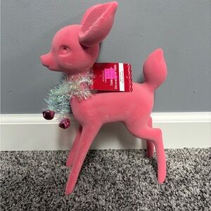 Ashland Pink Holiday Deer Figurine